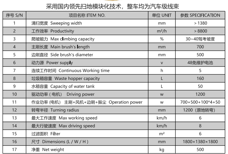 洁路宝驾驶泾川扫地机1400